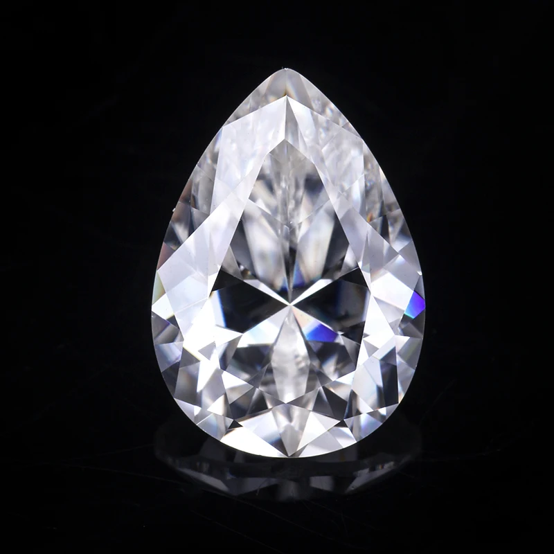 Белый EF Прозрачный 5*7 мм грушевидной формы Moissanite свободные драгоценные камни для