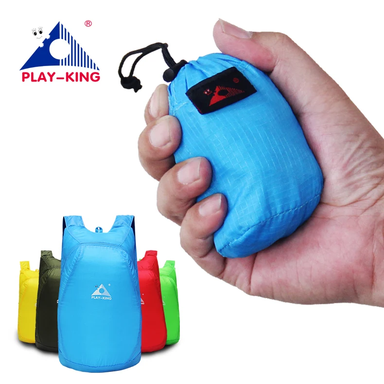 Playking Легкий нейлоновый рюкзак, складной водонепроницаемый рюкзак складной мешок Сверхлегкий Открытый обновления для женщин мужчин Путешествия Туризм