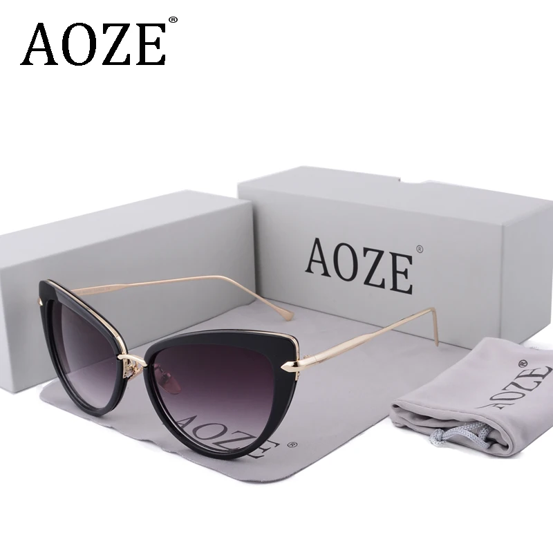 2018 Новый aoze брендовые дизайнерские солнцезащитные очки с большой оправой Винтаж