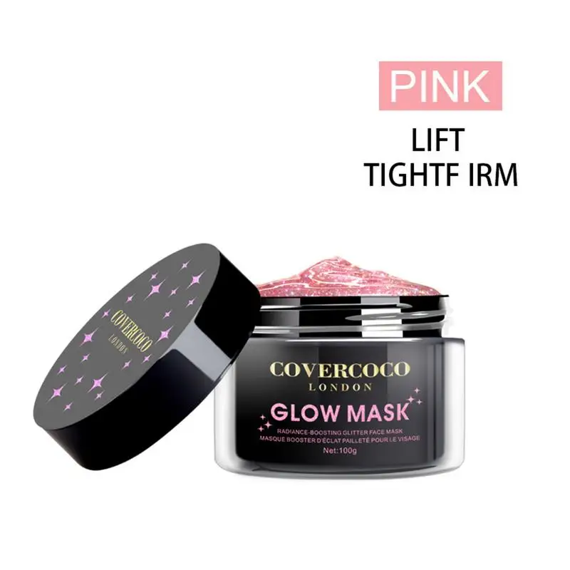 Pink Блестящая Звезда маска для лица увлажняющая глубокая маска для очистки пор и подтягивания кожи отбеливающая отшелушивающая маска для удаления черных точек - Цвет: Pink