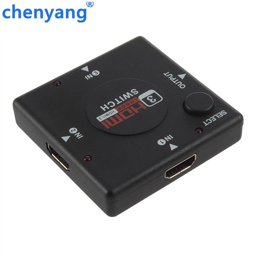В продаже 1 шт. 3 в вне совместимому с HDMI сплиттер Порты и разъёмы видео