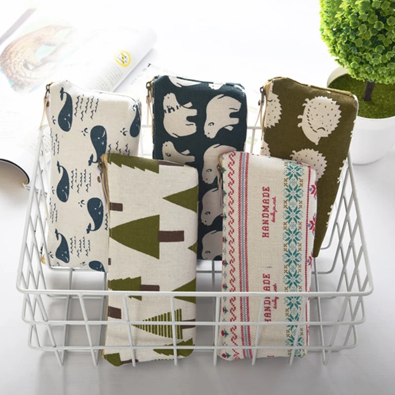 Канцелярские товары хлопковая корзина для хранения карандашей школьная сумка