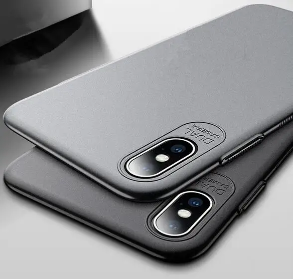 Ультратонкий чехол для телефона iPhone X XR XS MAX прозрачный 0 3 мм матовая задняя крышка