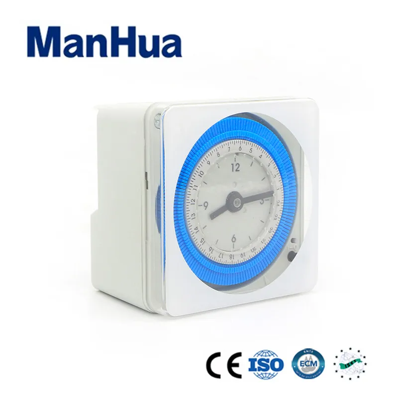 ManHua 220VAC MH711(AH711) аналоговый таймер с мини электрический muntifuncation кварцевый механический таймер