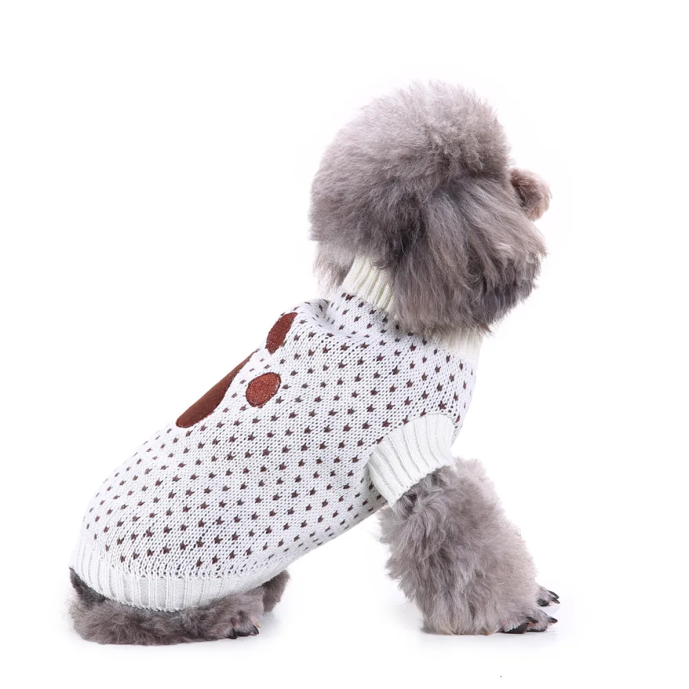 Одежда для домашних животных собак кошек зимний теплый свитер пальто костюм