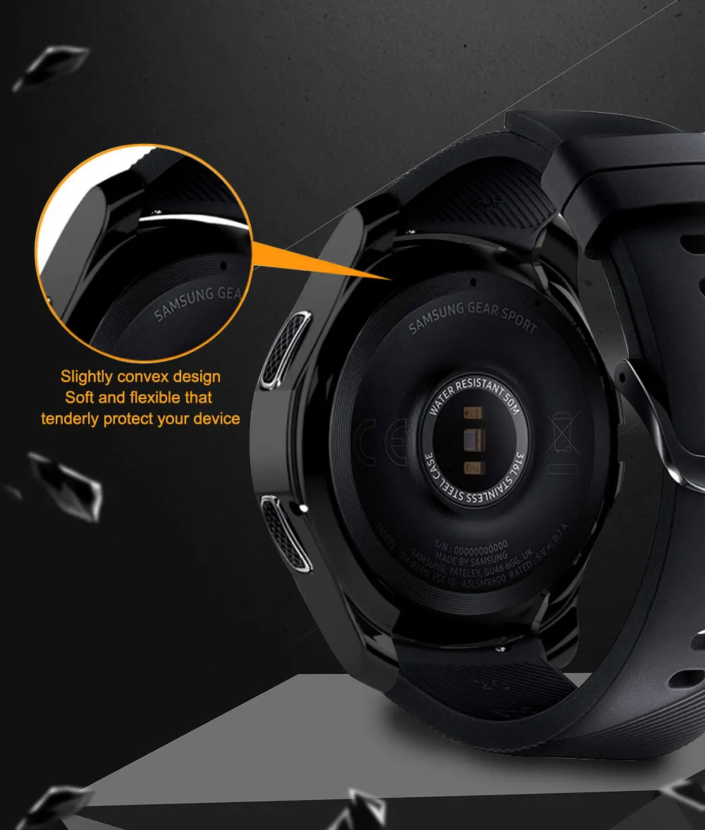 Чехол Ascromy для samsung Galaxy Watch gear S3 Frontier 42 мм 46 мм TPU scracch-resistant защитный чехол для экрана протектор аксессуар