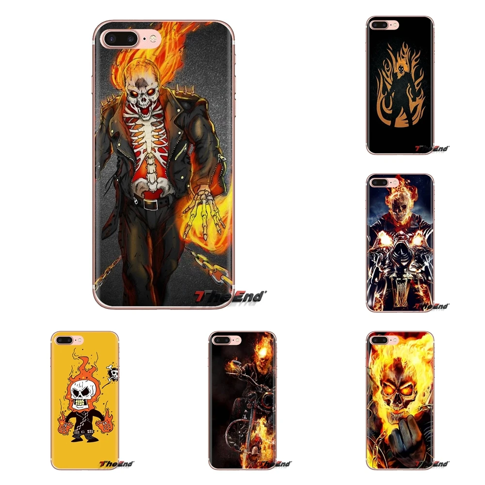 Soft Transparent Shell Cover For Samsung Galaxy J1 J2 J3 J4 J5 J6 J7 J8 Plus 2018 Prime 2015 2016 2017 Clayton Crain Ghost Rider |