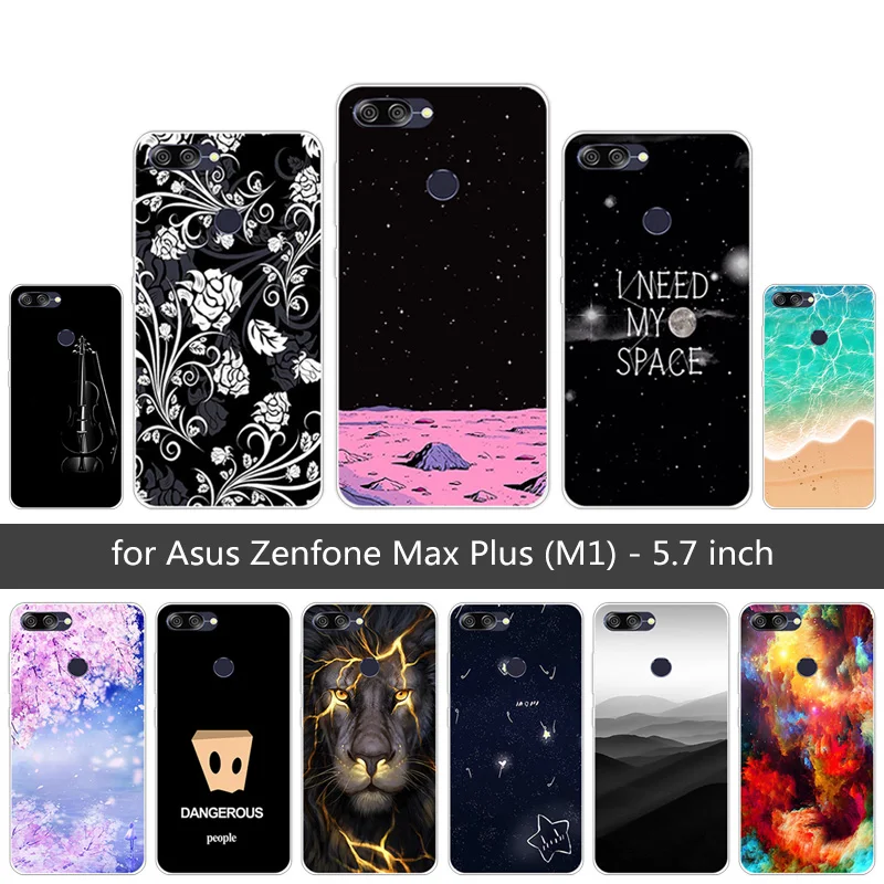 Чехол для Asus Zenfone Max Plus (M1) X018DC ZB570TL Sunrise чехлы телефонов из мягкого ТПУ силикона