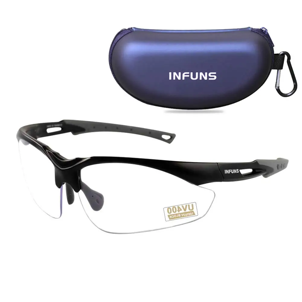 Защитные очки для защиты от запотевания, защита от УФ 400 - Цвет: white lens
