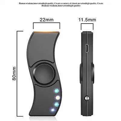 2017 Непоседа Спиннер подарки LED сигарета с зарядкой от USB Зажигалка три руки