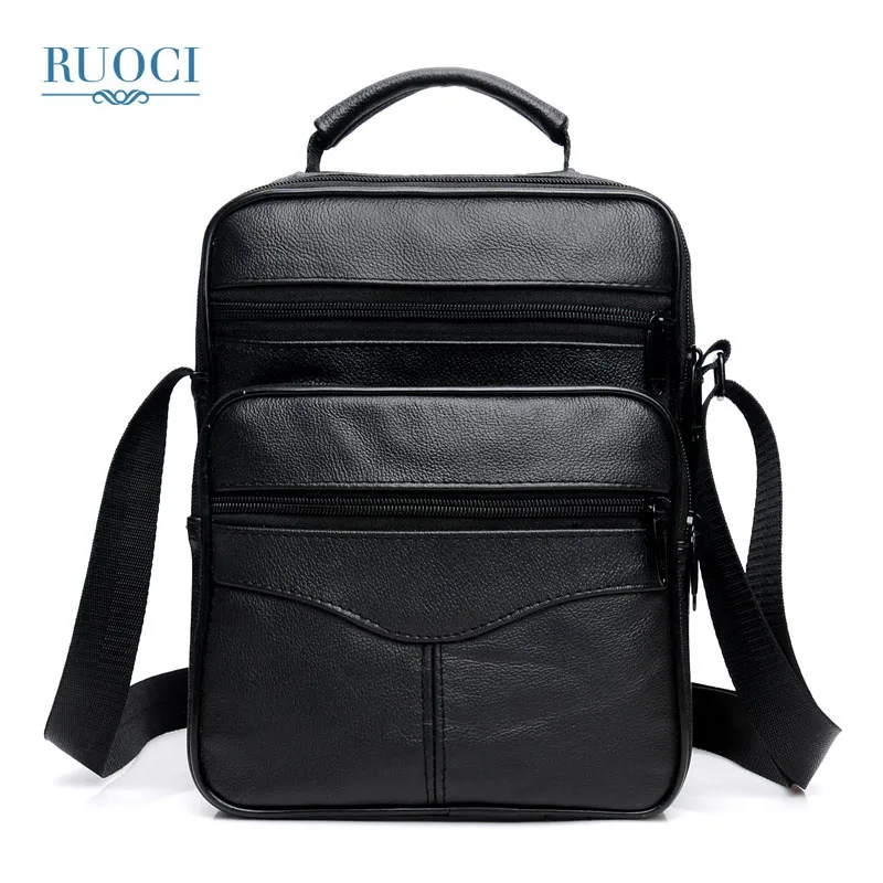 RUOCI бренд высокое качество Crossbody сумка для человека Курьерские Сумки из