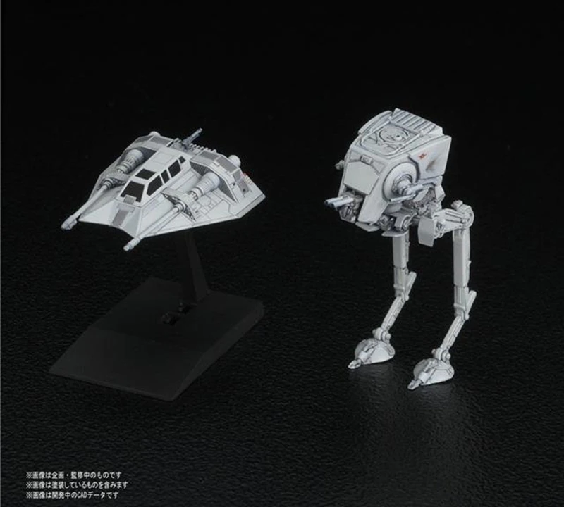 Оригинальный Bandai Звездные войны модель автомобиля серии AT ST и снеговик 008 фигурка