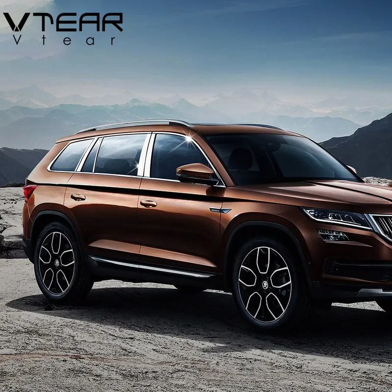 Vtear для Skoda Kodiaq аксессуары окна хромированная накладка нержавеющая сталь внешний