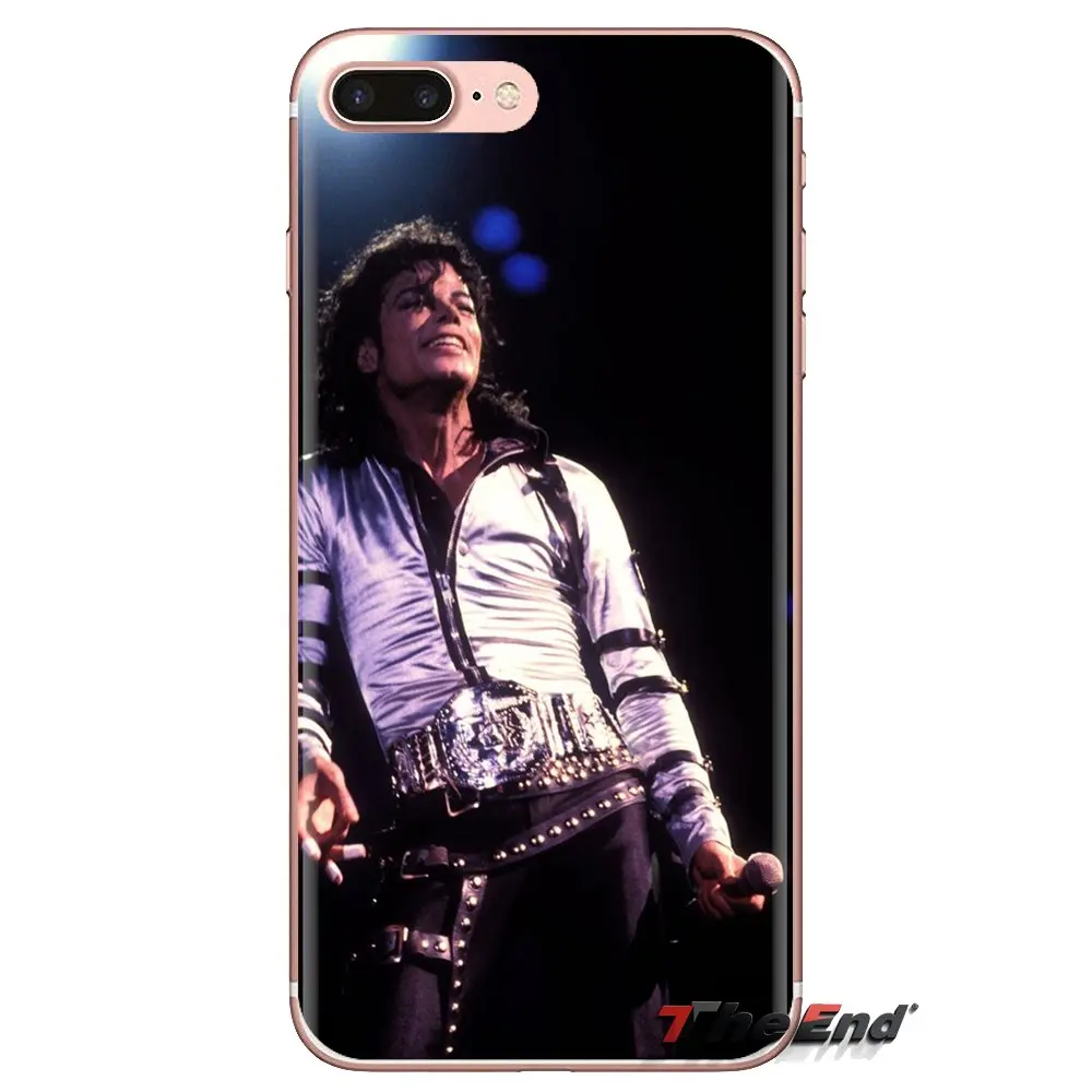 For Samsung Galaxy S3 S4 S5 Mini S6 S7 Edge S8 S9 S10 Plus Note 3 4 5 8 9 Fondo de Michael Jackson Soft Transparent Shell Covers |