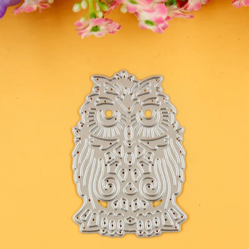 YLCD061 Сова металлические режущие штампы для трафареты скрапбукинга Украшение
