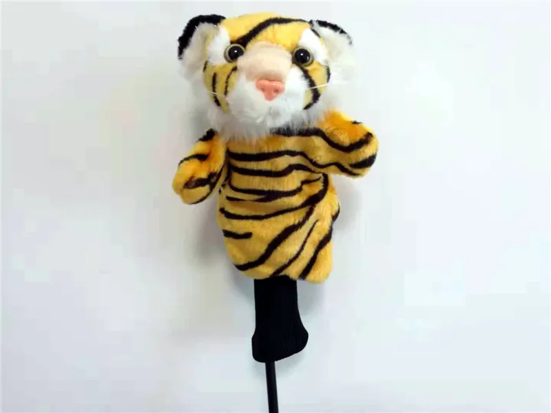 yellow tiger Милый подарок мультяшное Животное Гольф Фарватер Вудс головной убор частный Спорт Гольф-клуб гибриды головные уборы для мужчин и женщин - Цвет: yellow tiger