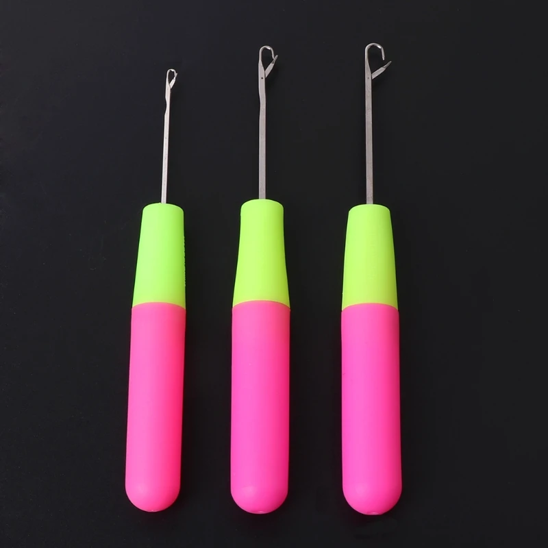 3PCS Crochet Hook Latch Lock Needle Tool Rug Making Knitting Interlock DIY | Дом и сад