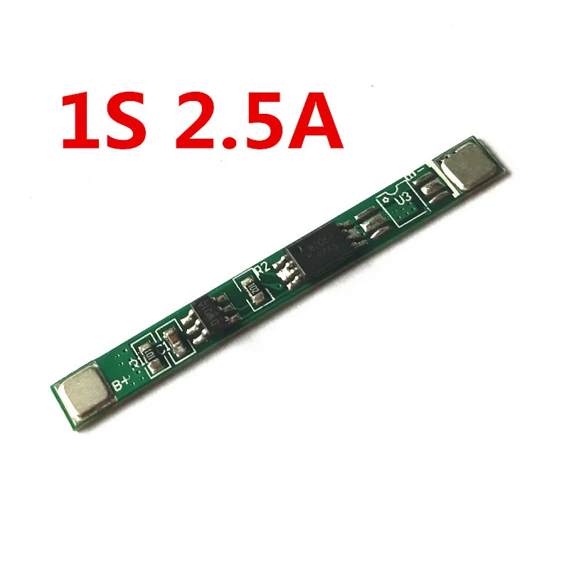 Защитная плата bms для литиевых батарей 1 шт. 1S 2.5A 3A 5A полимера 18650 может быть