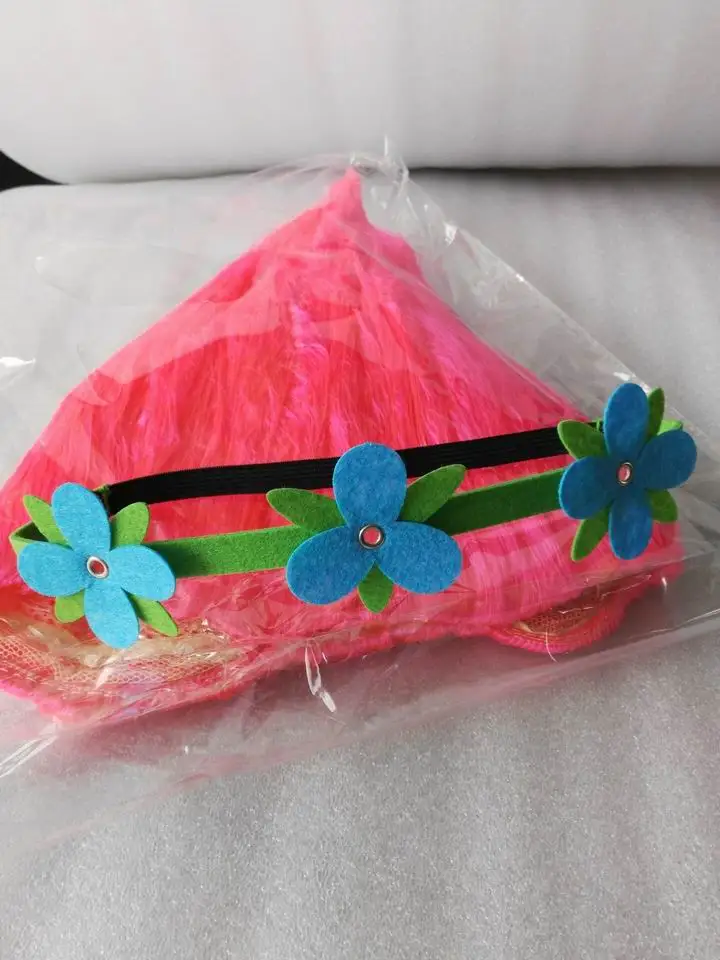 Детский парик тролля Поппи карнавальный костюм на Хэллоуин товары для вечеринок