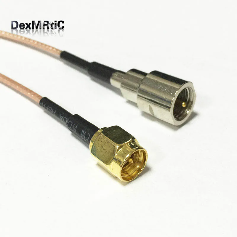 1 шт. коаксиальный кабель с разъемом SMA типа папа на Коннектор FME RG178 15 см/50 см/100