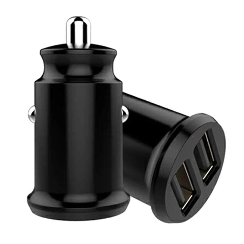 Автомобильное мини зарядное устройство с двумя USB портами для телефона 5 В 3 1 А