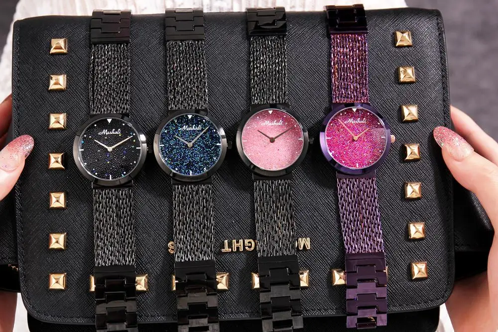 Женские наручные часы Роскошные Кварцевые с бриллиантами и кристаллами