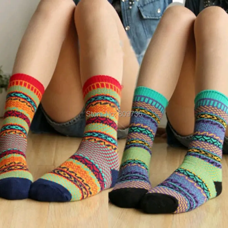 1 Пара Ретро Женщин Носки Женские Повседневная Горячая Осень Симпатичные