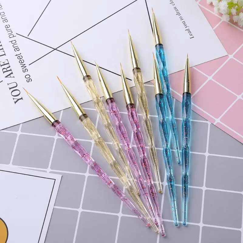 1 шт./3 шт. ручки для дизайна ногтей подводка кисть рисования Ручка УФ-Карандаш