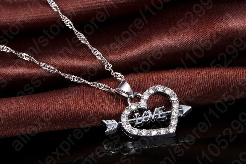 Женское Ожерелье с кристаллами Forever Authentic Arrow серьги из стерлингового серебра 925