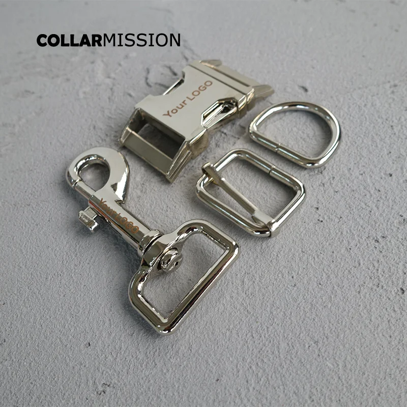 50 компл./лот (металлическая пряжка + Регулируемая кольцо D металлическая застежка