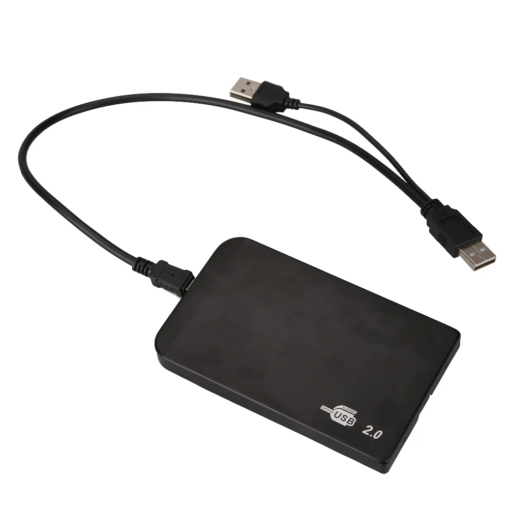 Внешний корпус USB для IDE, чехол для жесткого диска HDD, 2,5 дюймов, USB 2,0 IDE, 500 Гб-2 ТБ, ультра тонкий чехол для мобильного жесткого диска
