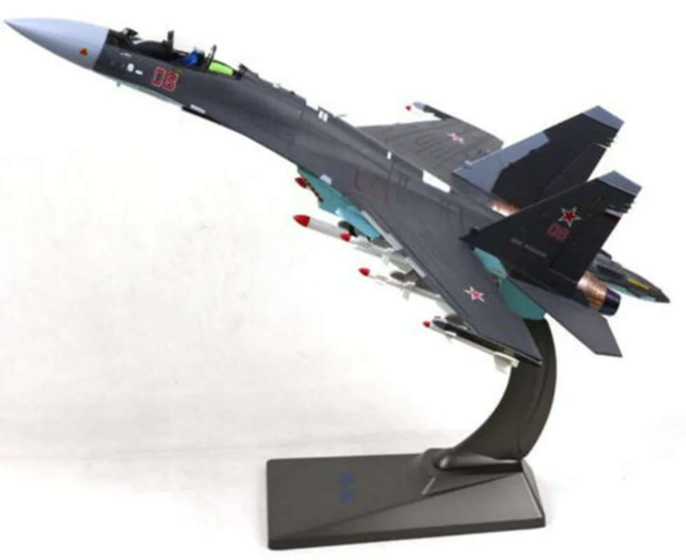 Модель Sukhoi 1/48 металлический корпус Flanker Su35 российский боевой самолет