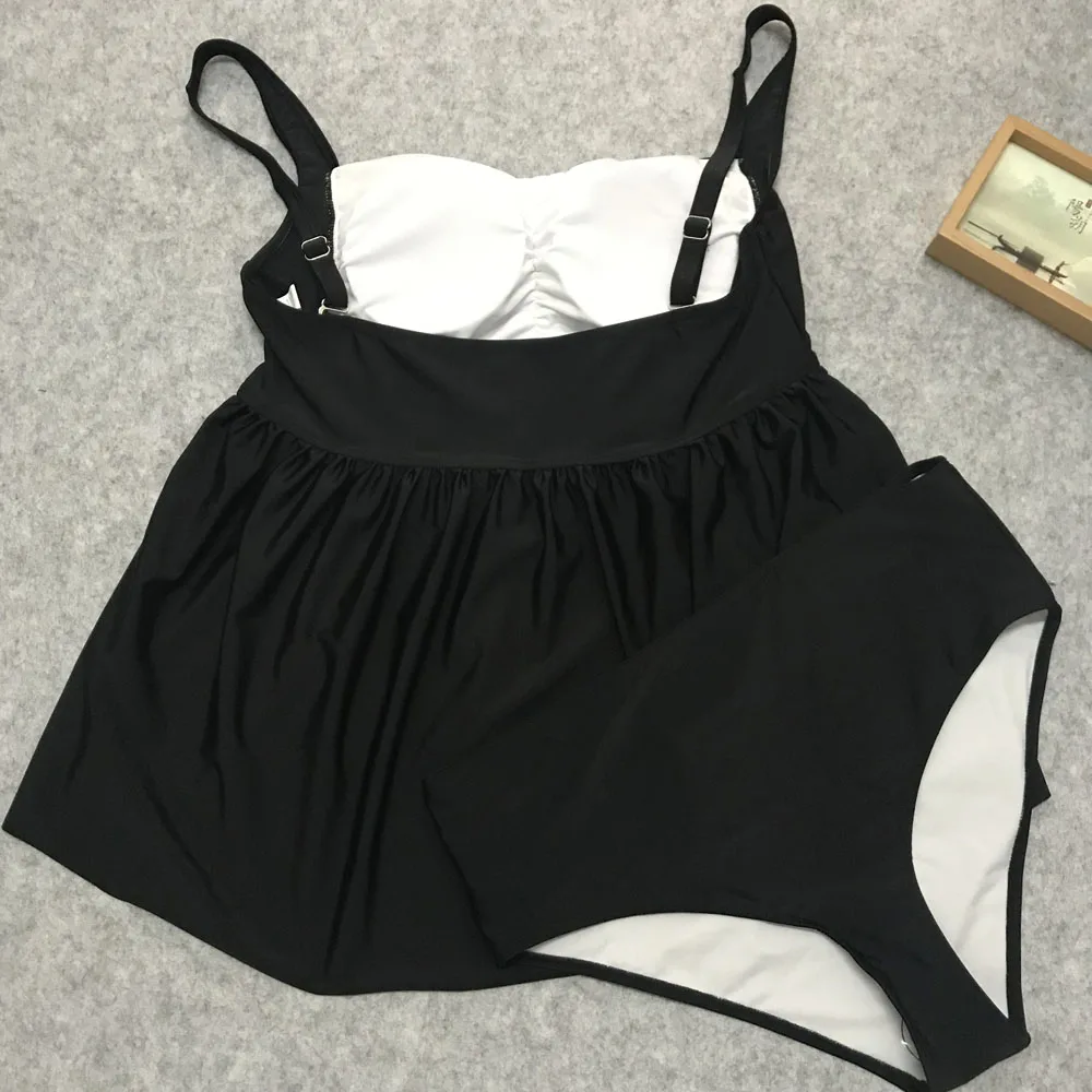 Женский купальник Танкини размера плюс купальный костюм для беременных