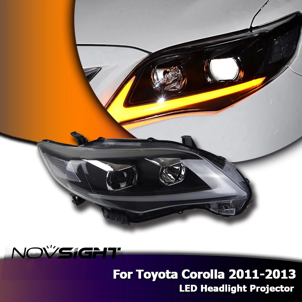Светодиодный водонепроницаемый налобный фонарь NOVSIGHT 2 шт. для Toyota Corolla 2011 2013|Фара
