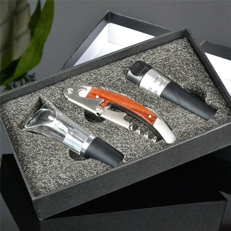 3 шт./компл. открывалка для красного вина из нержавеющей стали кольцо вилка