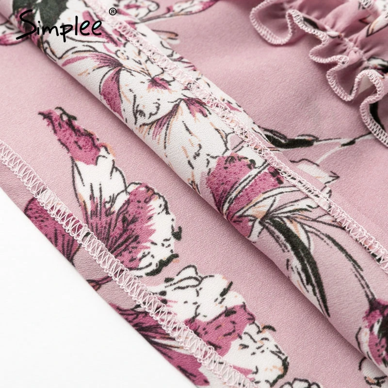 Женское летнее платье Simplee с открытыми плечами и со сборками 2019 короткое в стиле