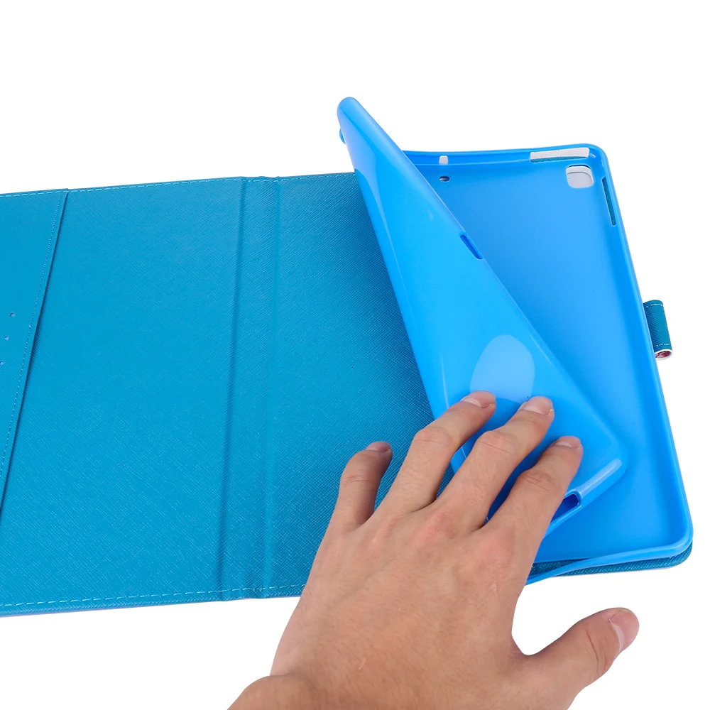 VRLucky для iPad 2018 2017 9 7 дюймов Air 1 2 Pro чехол с милым рисунком дельфина Флип Стенд PU