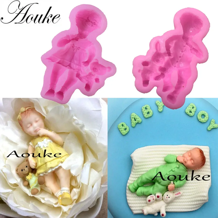1 шт. пищевой силикон для девочек и мальчиков украшение торта силиконовые