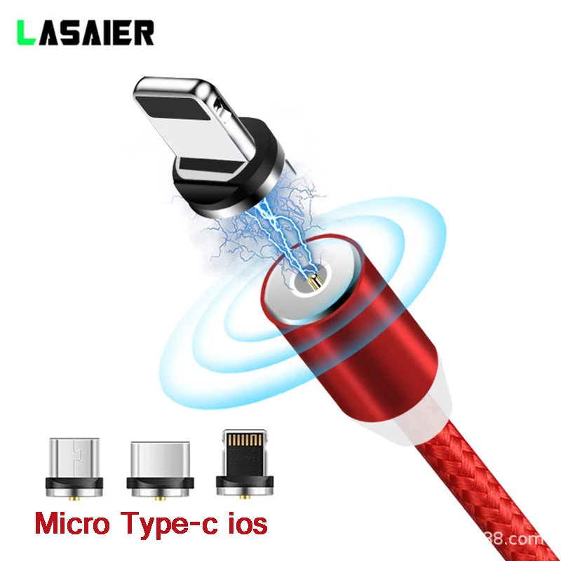 Магнитный Micro USB кабель Lasaier для iPhone Samsung Type c зарядный адаптер C кабели мобильных