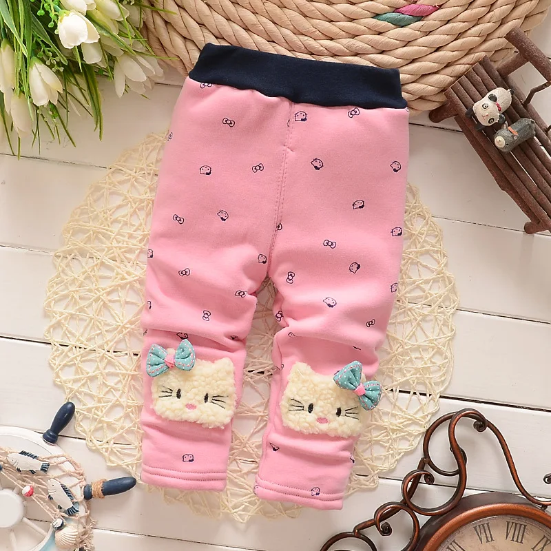 BibiCola/осенне-зимние теплые штаны для маленьких девочек вельветовые утепленные