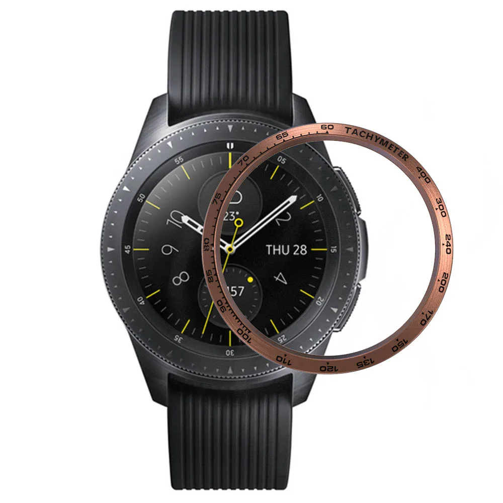 Для samsung gear S3 ободок клейкая крышка стальное кольцо для samsung Galaxy Watch 46/42 мм против царапин аксессуары