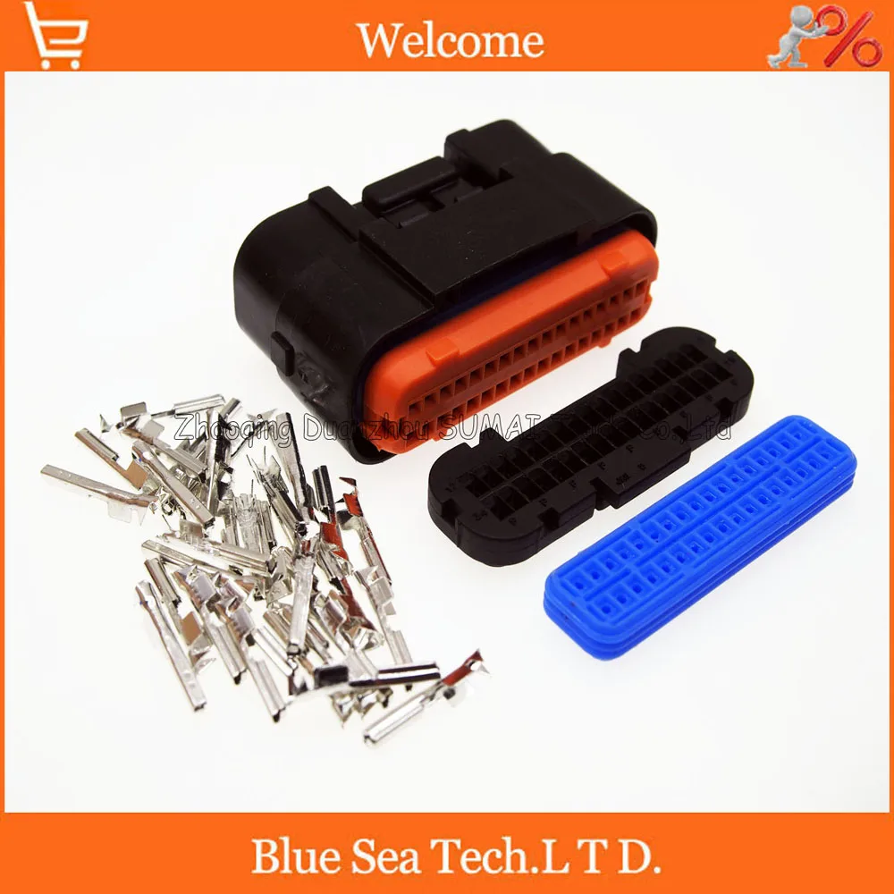 

34 Pin/way female Automotive Control System connector,Automotive Electronic Control , ECU plug for VW Audi BMW Toyota etc.