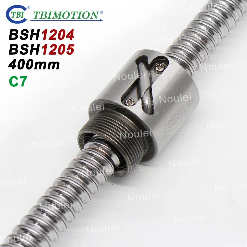 Шариковые винты TBI C7 1204 1205 мм с без фланцевой шариковой гайки BSH1204 BSH1205 4 5 ходовой