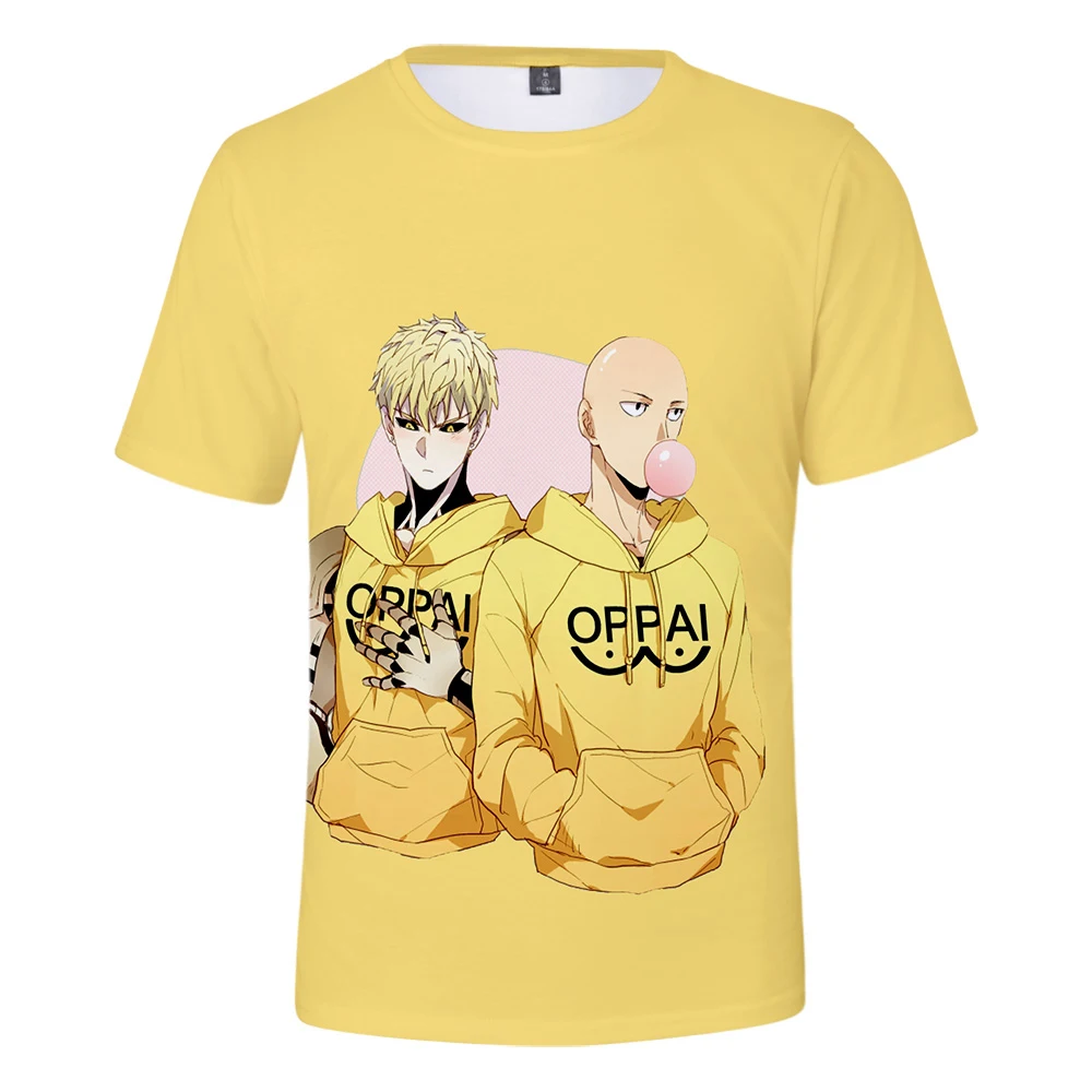 2019 3D One Punch Man Сезон 2 летние футболки с принтом для женщин и мужчин Повседневная