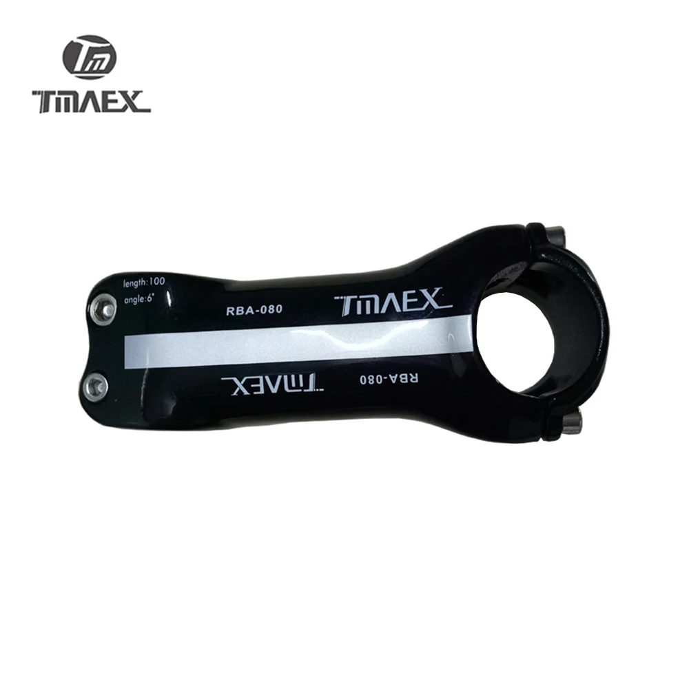 TMAEX 080 Silver Full Carbon Bicycle Stem Road Bike Lightweight MTB / 31.8 *80/90/100 /110/120mm Parts | Спорт и развлечения