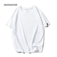 moinwater new women black white tshirts lady solid cotton tees short sleeve t shirts female summer tops for woman mt1901