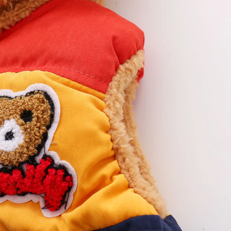 2017 New Winter Infant Baby Warm Vest Bear Cute Waistcoats Newborn Clothing Coats Girl Boys Clothes Outerwear | Детская одежда и