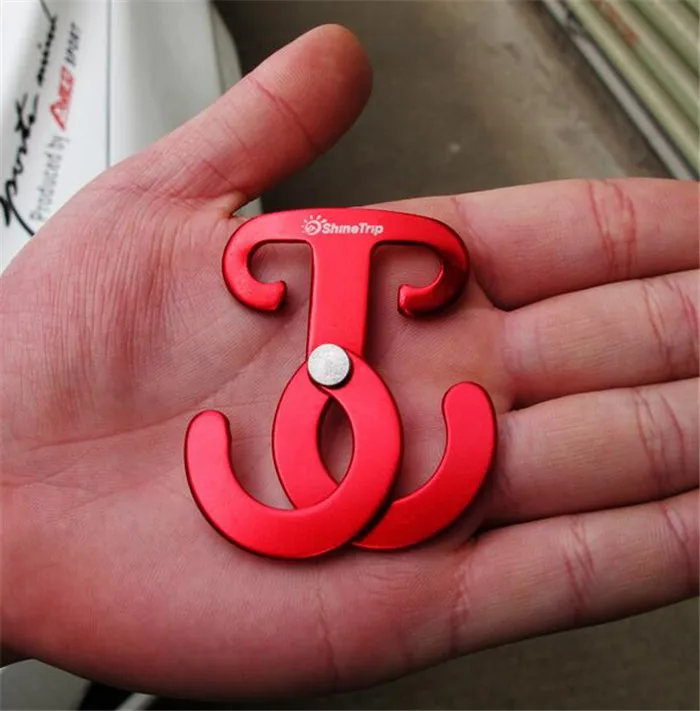 5 шт. алюминиевая вешалка на веревку многофункциональная походная палатка для