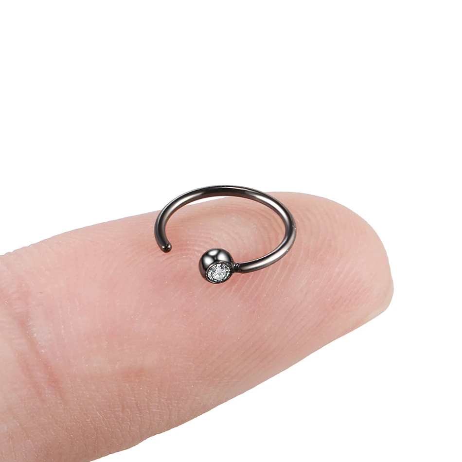 1 шт. стальная поддельная перегородка для губ завитка ушной раковины кольцо