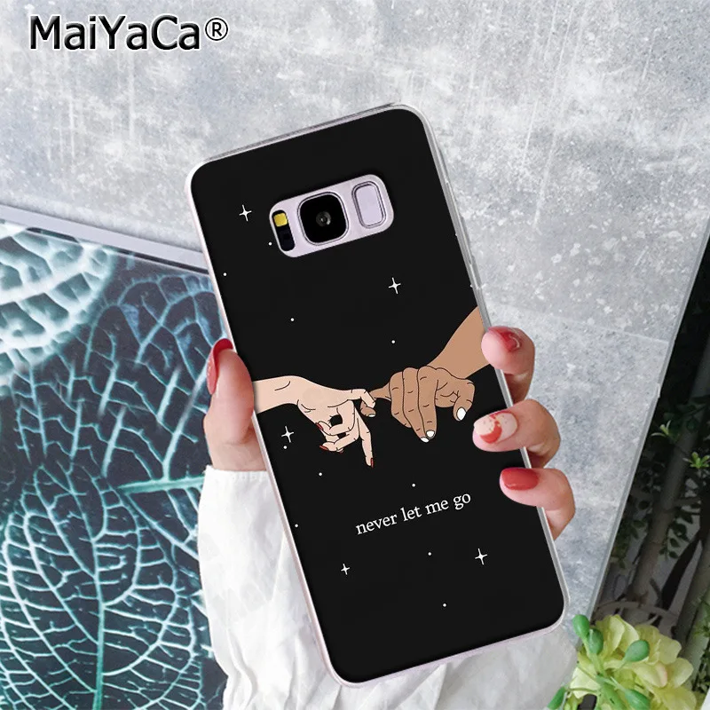 MaiYaCa Finger Art Pink Love Pinky Swear Модный чехол для телефона прекрасный Samsung S9 plus S5 S6S6edge S6plus S7